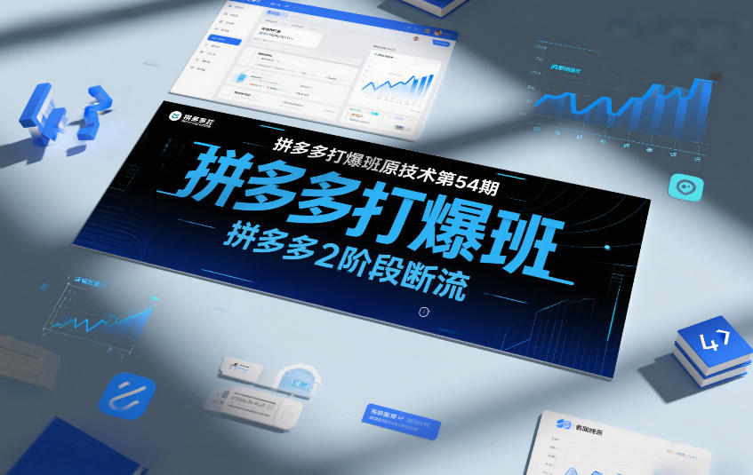 拼多多打爆班原创技术第54期，拼多多2阶段断流-大表哥网创