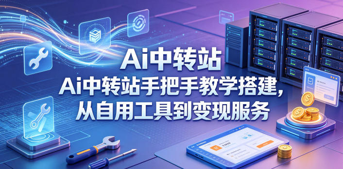 Ai中转站手把手教学搭建，从自用工具到变现服务-大表哥网创