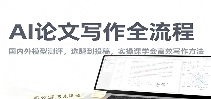 AI论文写作全流程，国内外模型测评，选题到投稿，实操课学高效写作方法-大表哥网创