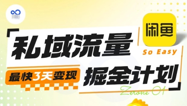 私域流量掘金计划实战训练营，最快3天变现-大表哥网创