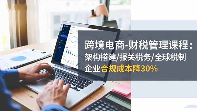 跨境电商-财税管理课程：架构搭建/报关税务/全球税制，企业合规成本降30%-大表哥网创
