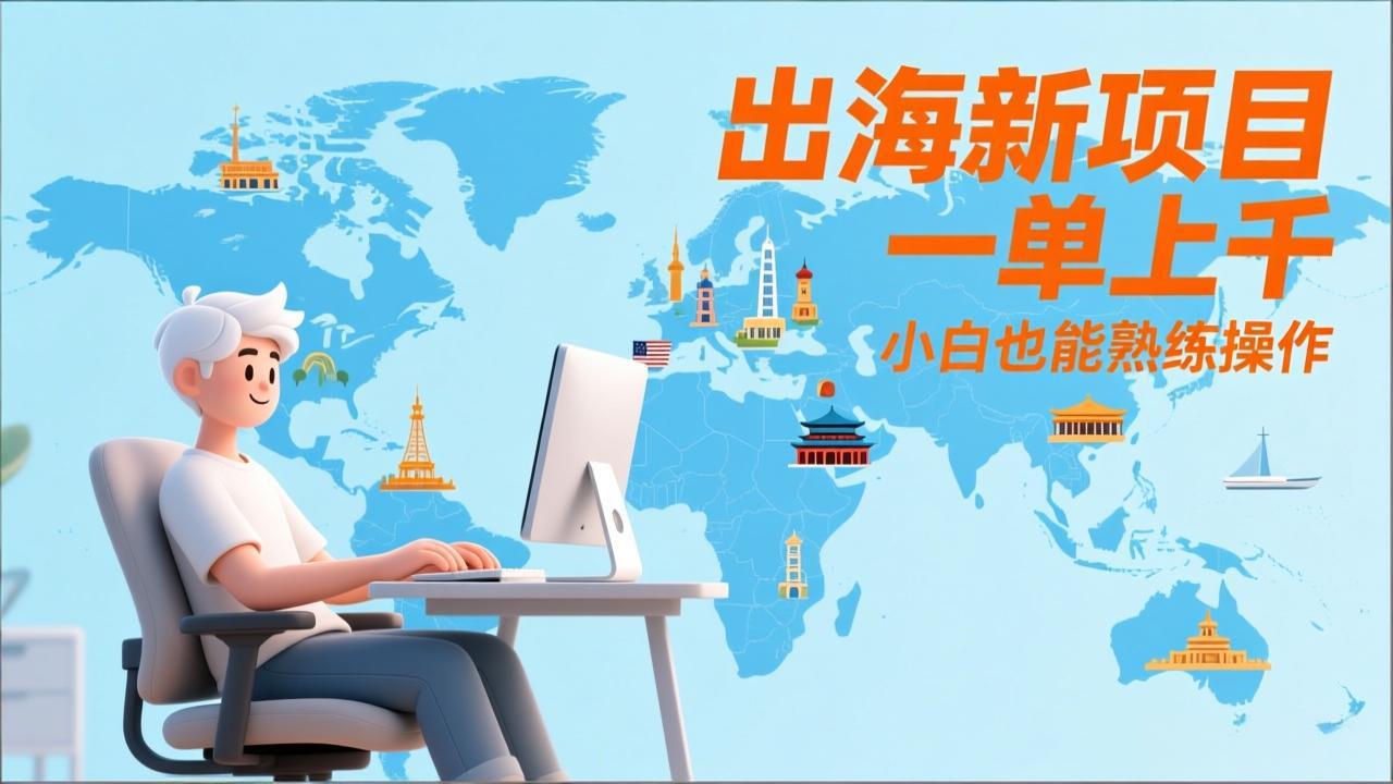 出海新项目，一单上千，小白也能熟练操作-大表哥网创