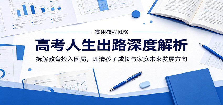高考人生出路深度解析：拆解教育投入困局，理清孩子成长与家庭未来发展方向-大表哥网创