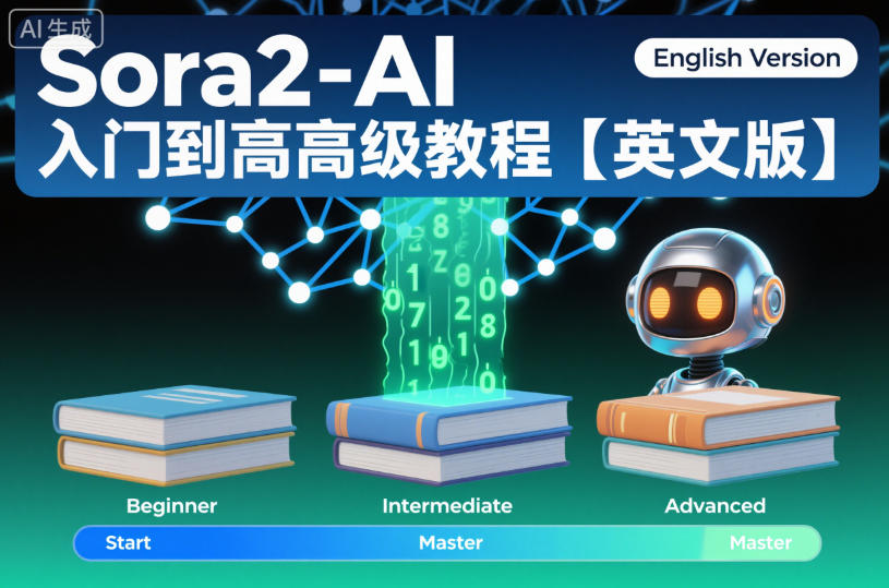 Sora2-AI入门到高级教程【英文版】-大表哥网创