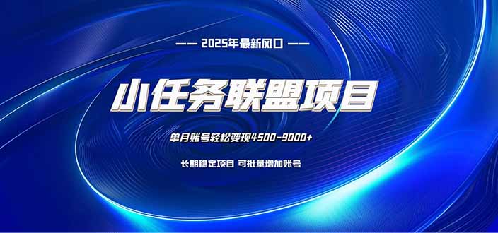小任务联盟项目：一台电脑每天只需10分钟，轻松简单稳定-大表哥网创