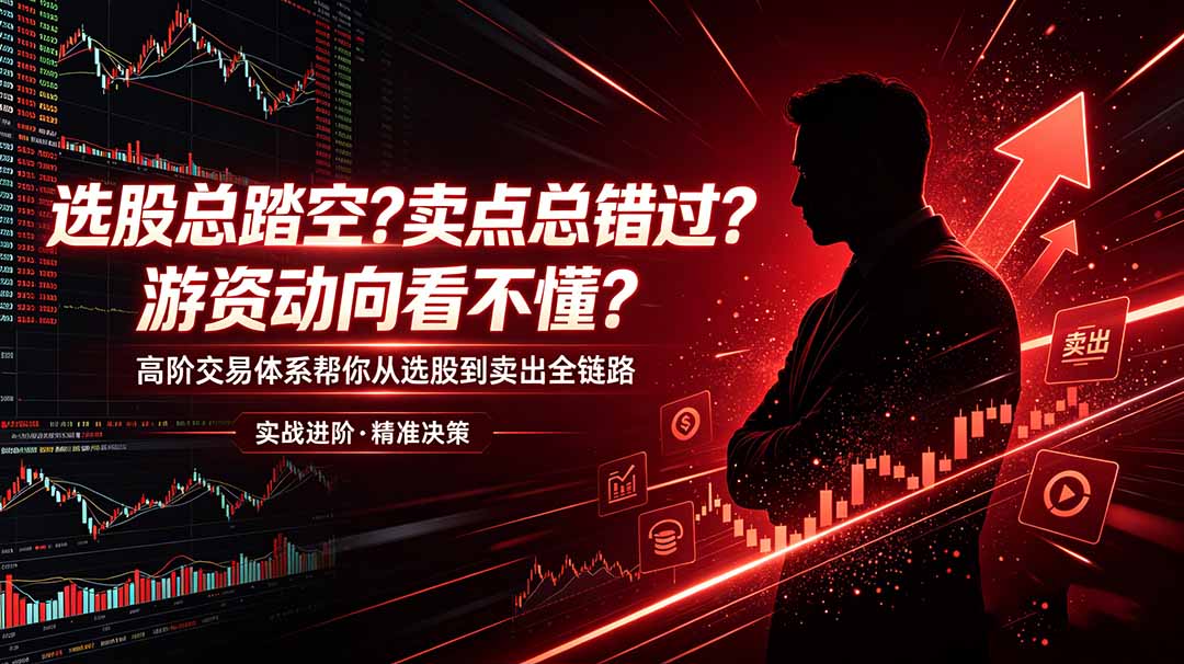 选股总踏空？卖点总错过？游资动向看不懂？高阶交易体系帮你从选股到卖出全链路(更新6月-大表哥网创