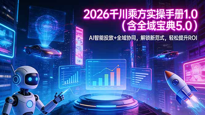 2026 千川乘方实操手册 1.0(含全域宝典 5.0-大表哥网创