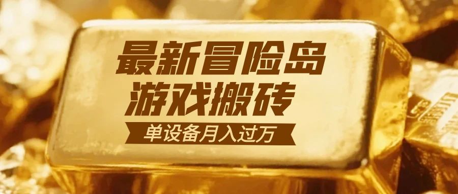 冒险岛游戏搬砖 一组账号月利润9000+-大表哥网创