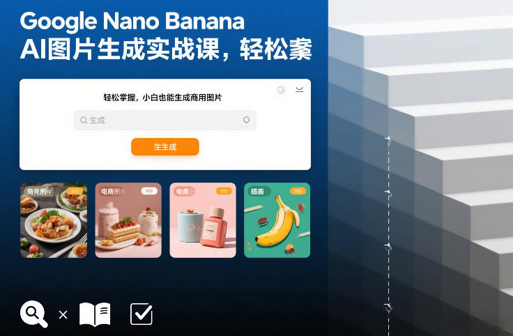 Google Nano Banana AI图片生成实战课，轻松掌握，小白也能生成商用图片-大表哥网创