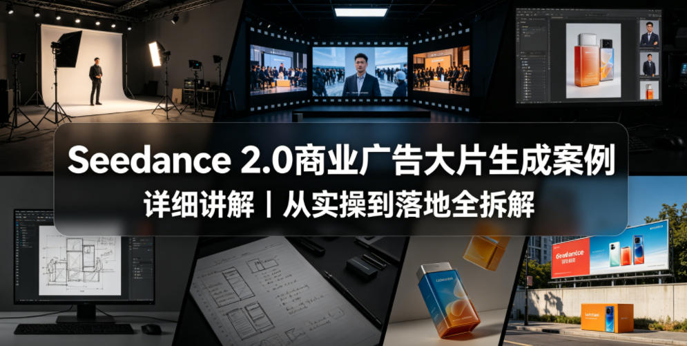 Seedance 2.0商业广告大片生成案例详细讲解｜从实操到落地全拆解-大表哥网创