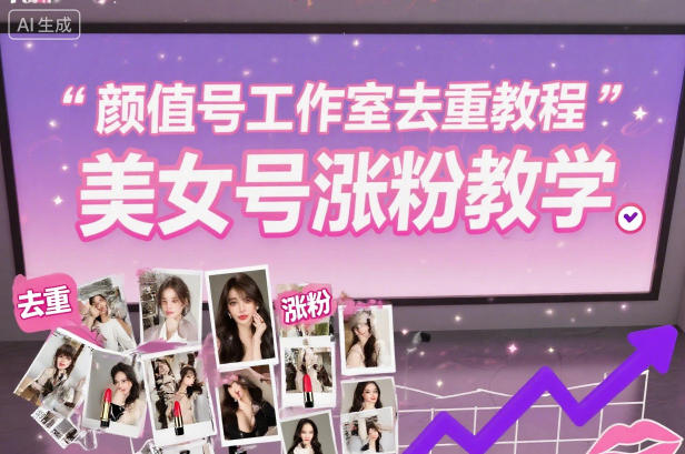 颜值号工作室去重教程，美女号涨粉教学-大表哥网创
