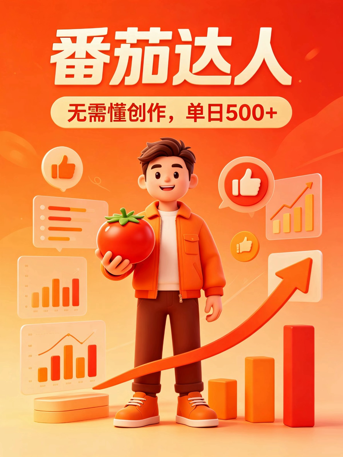 番茄小说达人全自动变现，普通人轻松日入500+-大表哥网创