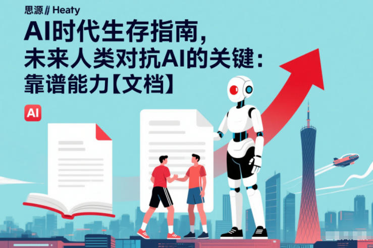 AI时代生存指南，未来人类对抗AI的关键：靠谱能力【文档】-大表哥网创