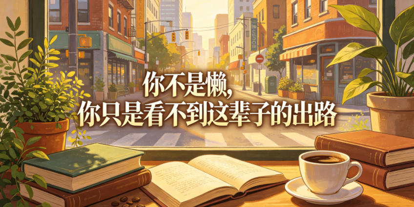 付费文章：你不是懒，你只是看不到这辈子的出路-大表哥网创