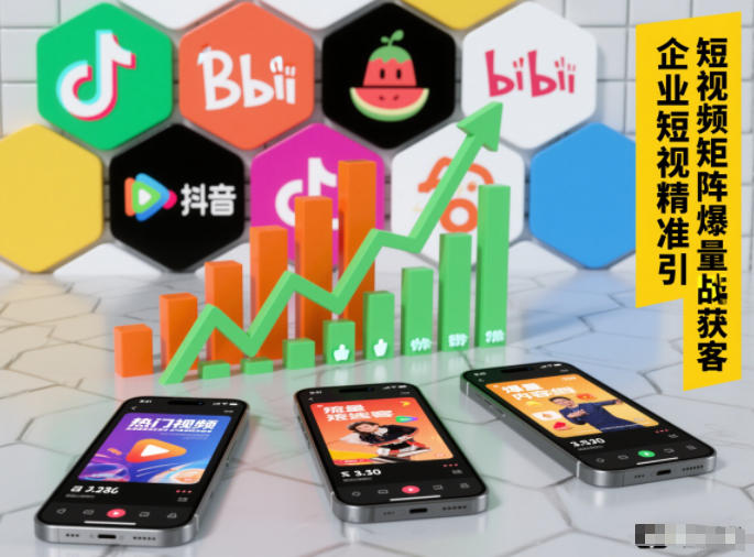 企业短视频精准引流矩阵获客，短视频矩阵爆量战法-大表哥网创