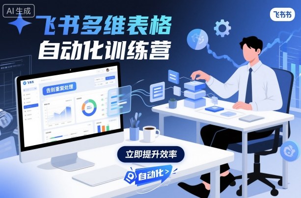 飞书多维表格自动化训练营，手把手教你告别重复处理，用多维表格开启高效办公新模式-大表哥网创