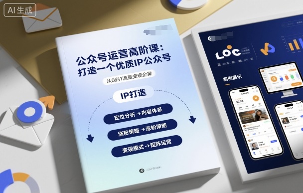 公众号运营高阶课，打造一个优质IP公众号-大表哥网创