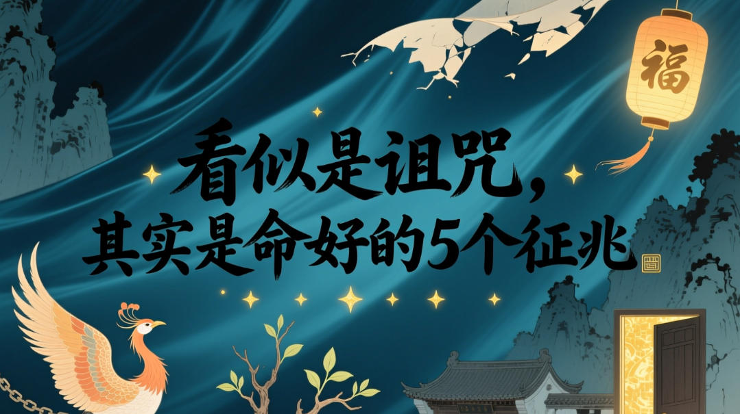 付费文章：看似是诅咒，其实是命好的5个征兆-大表哥网创