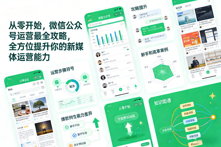 从零开始，微信公众号运营最全攻略，全方位提升你的新媒体运营能力-大表哥网创