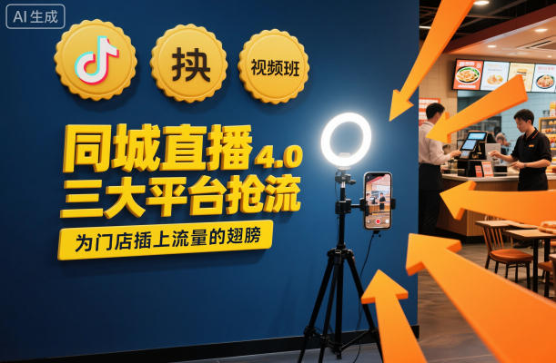 同城直播实操班4.0，三大平台抢流，为门店插上流量的翅膀-大表哥网创