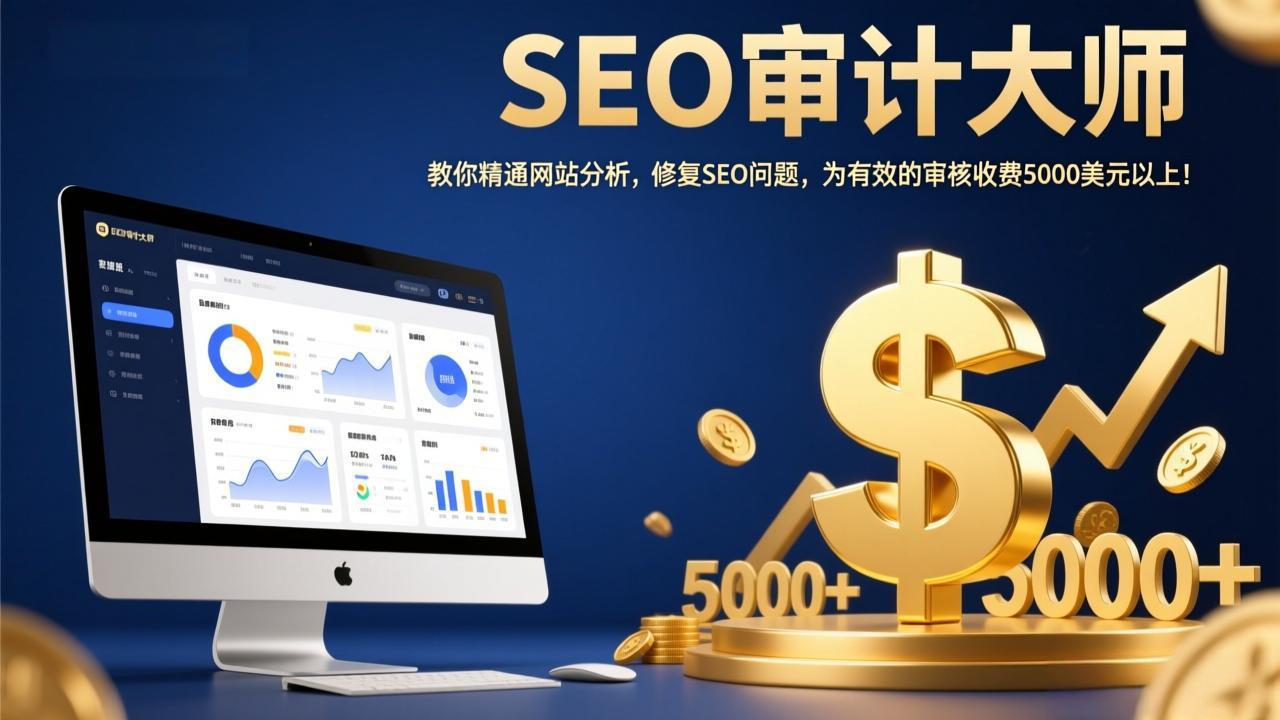 SEO审计大师:教你精通网站分析,修复SEO问题,为有效的审核收费5000美元以上!-大表哥网创