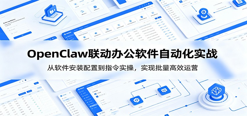 OpenClaw自动化实操课：从软件安装配置到指令实操，实现批量高效运营-大表哥网创