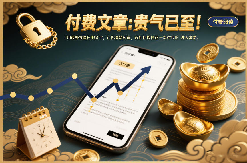 付费文章：贵气已至！用最朴素直白的文字，让你清楚知道，该如何接住这一次时代的泼天富贵-大表哥网创