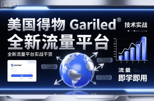 美国得物Gariled技术实战，全新流量平台实战干货，即学即用-大表哥网创