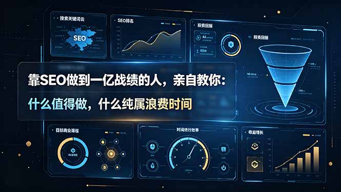 靠SEO做到一亿战绩的人,亲自教你:什么值得做,什么纯属浪费时间【原创双语字幕】-大表哥网创