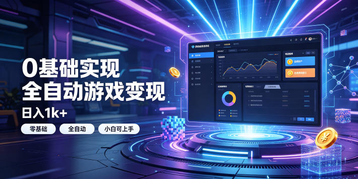 0基础实现全自动游戏变现,日入1k+,小白直接上手搞钱!【揭秘】-大表哥网创