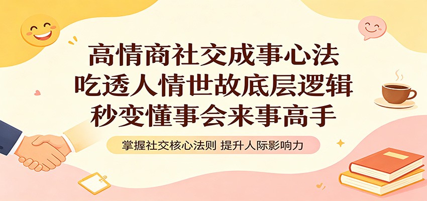高情商社交成事心法：吃透人情世故底层逻辑，秒变懂事会来事高手-大表哥网创