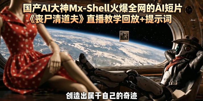 国产AI大神Mx-Shell火爆全网的AI短片《丧尸清道夫》直播教学回放+提示词-大表哥网创
