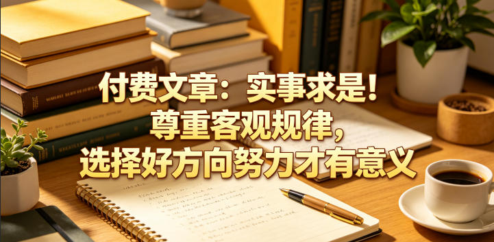 付费文章：实事求是！尊重客观规律，选择好方向努力才有意义-大表哥网创