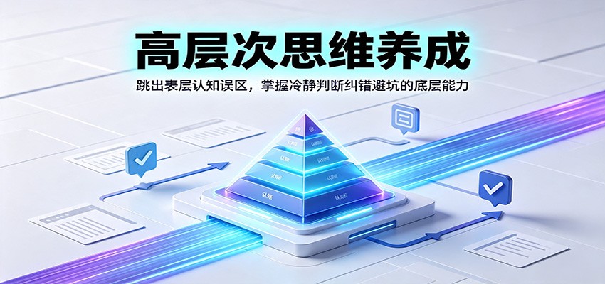 高层次思维养成:跳出表层认知误区,掌握冷静判断纠错避坑的底层能力-大表哥网创