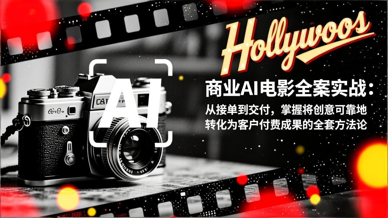 商业AI电影全案实战：从接单到交付，掌握将创意可靠地转化为客户付费成果的全套方法论-大表哥网创