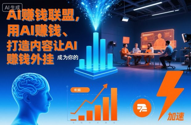 AI賺钱联盟，用AI賺钱、打造内容让AI成为你的賺钱外挂-大表哥网创