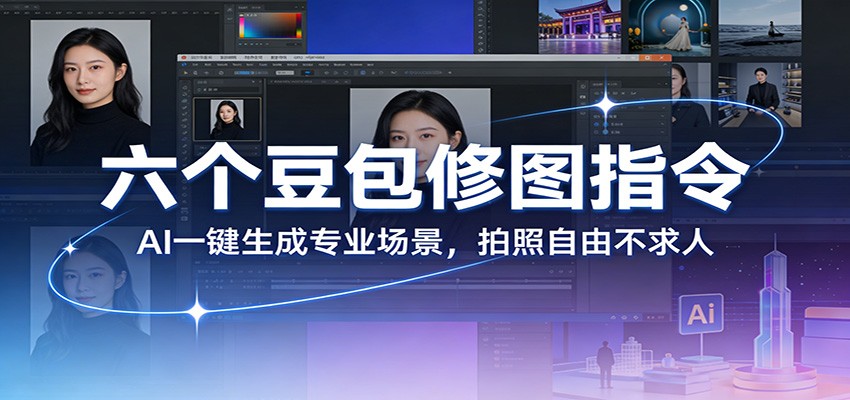 六个豆包修图指令：AI 一键生成专业场景，拍照自由不求人-大表哥网创
