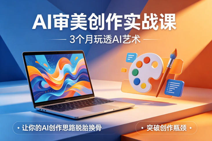 AI审美创作实战课，3个月玩透AI艺术，让你的AI创作思路脱胎换骨，突破创作瓶颈(更新0617)-大表哥网创