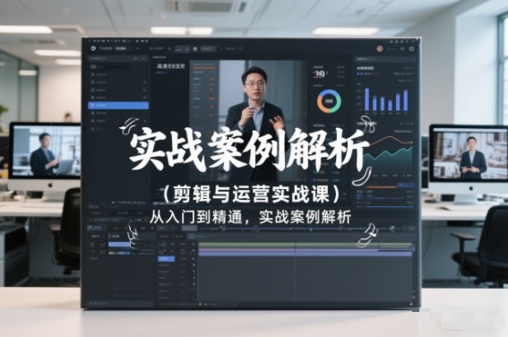 剪辑与运营实战课,从入门到精通,实战案例解析(更新2026)-大表哥网创