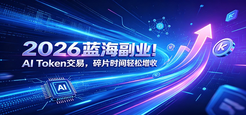 2026蓝海副业！AI Token交易，碎片时间轻松增收-大表哥网创