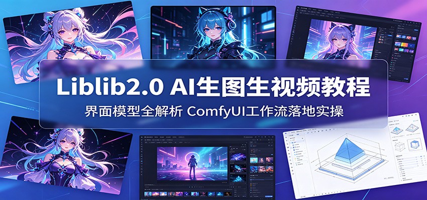 Liblib2.0 AI生图生视频教程：界面模型全解析，ComfyUI工作流落地实操-大表哥网创