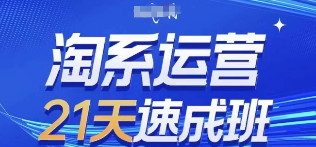 淘系运营21天速成班，0基础轻松搞定淘系运营，不做假把式，快速复制落地(更新26年5月)-大表哥网创