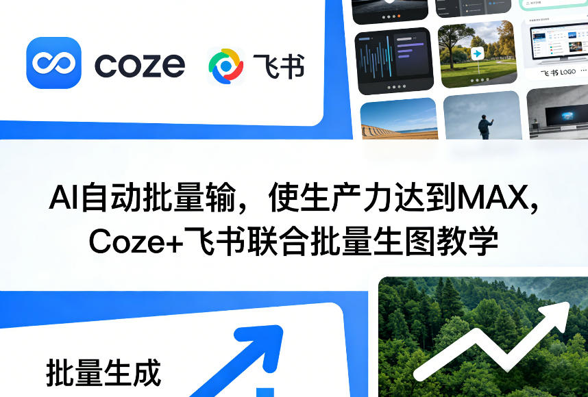 AI自动批量输,使生产力达到MAX,Coze+飞书联合批量生图教学-大表哥网创