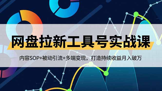 网盘拉新工具号实战课，内容SOP+被动引流+多端变现，打造持续收益月入破万-大表哥网创