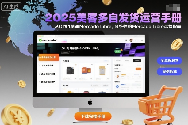 2025美客多自发货运营手册：从0到1精通Mercado Libre，系统性的Mercado Libre运营指南-大表哥网创