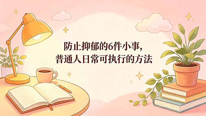 付费文章：防止抑郁的6件小事，普通人日常可执行的方法-大表哥网创