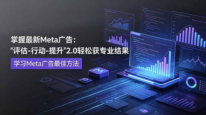 掌握最新的Meta广告，通过“评估-行动-提升”2.0版本轻松获得专业级结果。学习目前学习Meta广告的最佳方法-大表哥网创