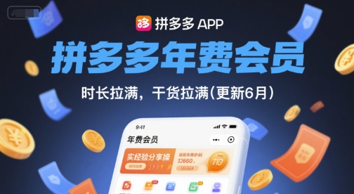 拼多多年费会员，实经验分享操，时长拉满，干货拉满(更新12月)-大表哥网创