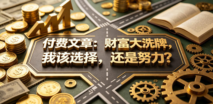 付费文章：财富大洗牌，我该选择，还是努力？-大表哥网创