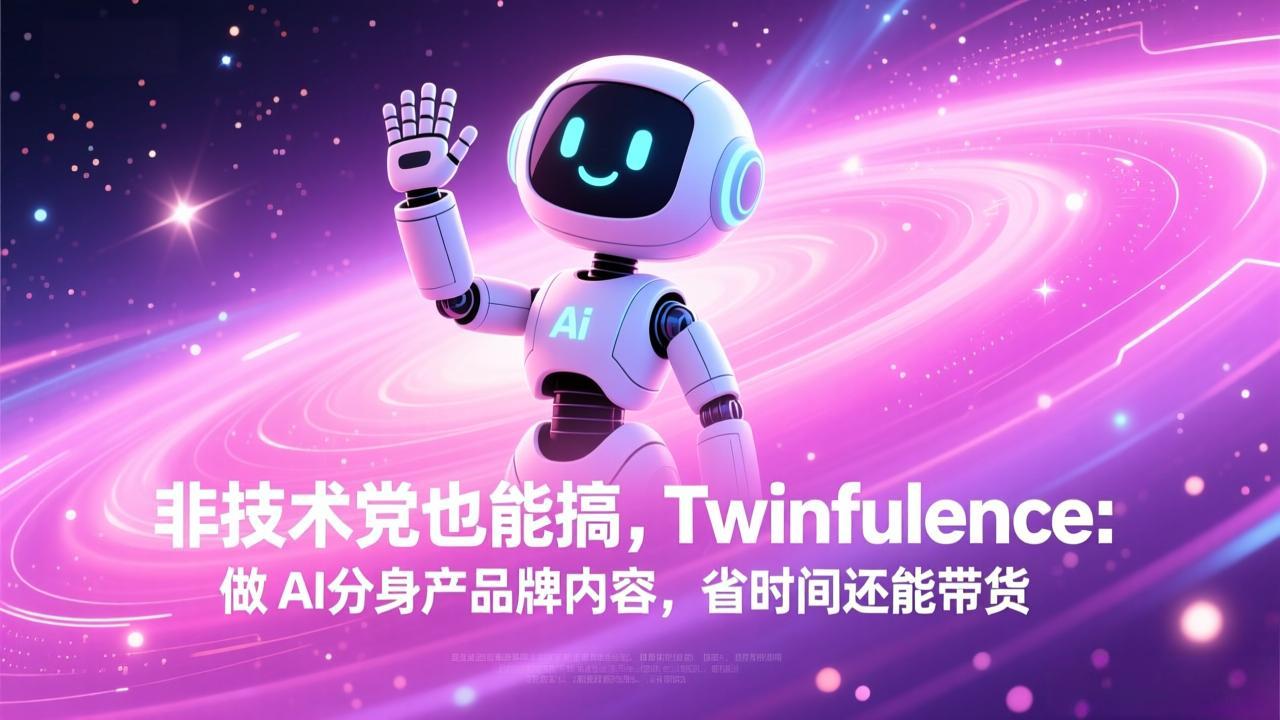 非技术党也能搞!Twinfluence:做 AI 分身产品牌内容,省时间还能带货-大表哥网创